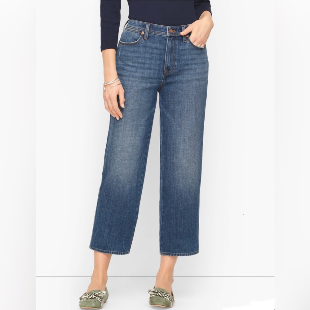TALBOTS STOVEPIPE JEANS - PACIFIC WASH
size 14